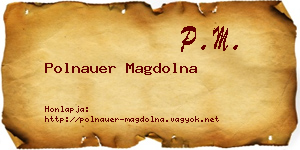 Polnauer Magdolna névjegykártya